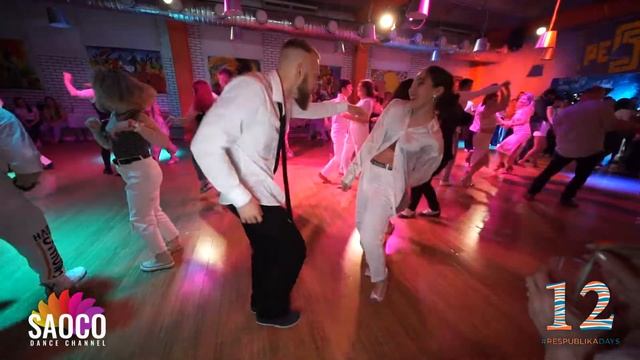 Andrey Bryukhovskikh and Elizaveta Carracedo Salsa Dancing at Respublika Days XII, Wed 30.04.2022