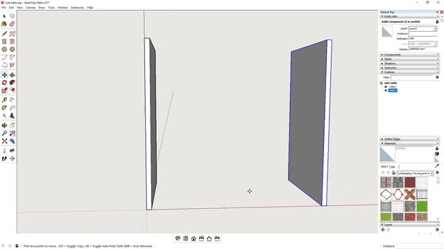 Designing melamine furniture in SketchUp