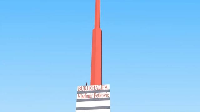 Petkovic Vladimir Sketchup animation Burj Khalifa Dubai