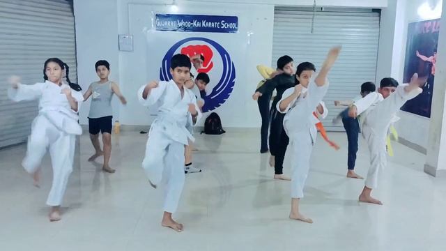 FIGHT TECHNIQUE 1 TO 5🥋 MAHESHWARI KARATE ACADEMY UPLETA
