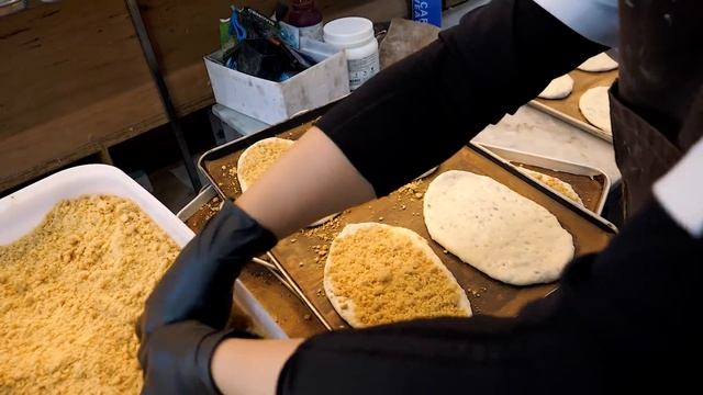 Big Size Cream Soboro Bread - Korean Food