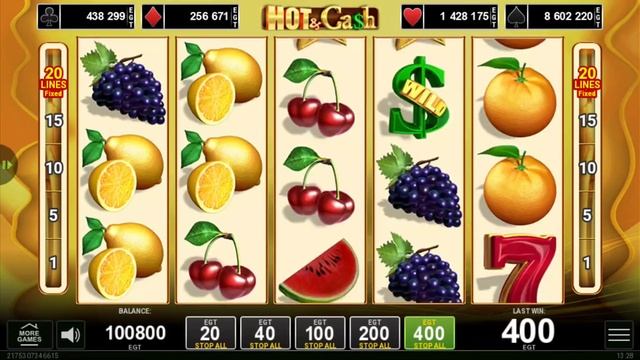 Hot and Cash-Egt-Big Wins-$$$