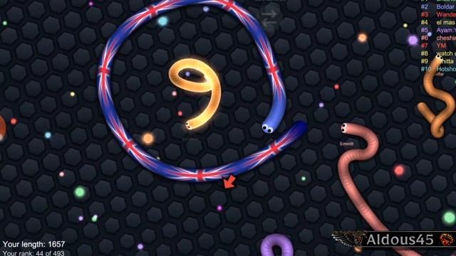 Trik Mempercepat Besar dan panjang di game cacing slither.io