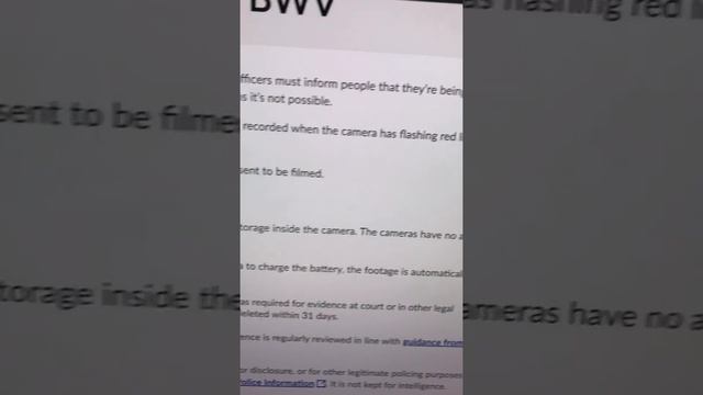 Police need to tell you they are recording you. It’s the law!