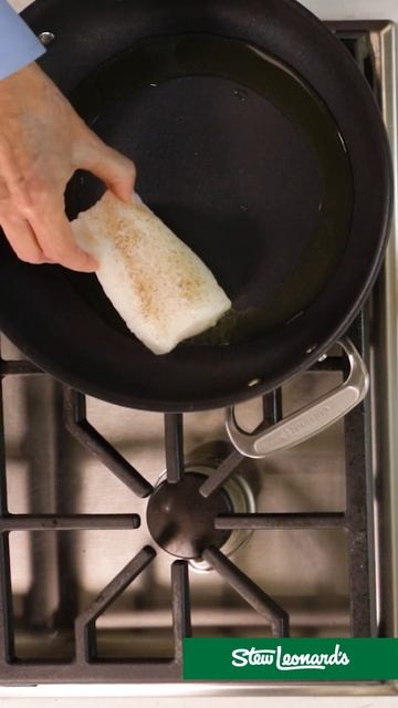 Pan Seared Cod with Lemon-Butter Sauce | #shorts