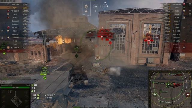 Катаем Танк Tiger II в игре World of КАРТОШКА