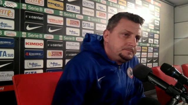 Bari-Crotone: conferenza pre partita di mister Camplone