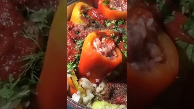 Перец фаршированный за пять минут