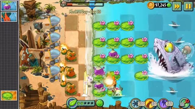Plants vs Zombies 2: MODERN DAY 32-34 Gameplay All Final Bosses