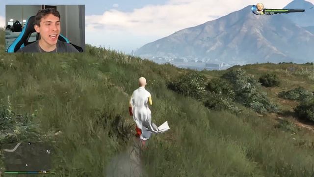 EVOLUCIONÉ A SAITAMA AL NIVEL MAXIMO EN GTA 5 !! (One Punch Man mod)