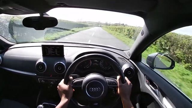 Audi A3 POV Fast B Road Drive