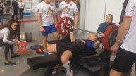 Айнур Галлямов жим 205 кг Золотой тигр X