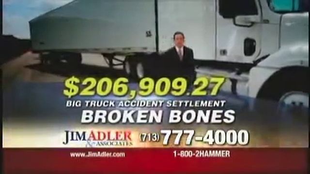 JIM ADLER & ASSOCIATES TV COMMERCIAL BIG TRUCK