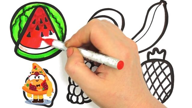 Bolalar uchun Meva rasm chizish/Drawing Fruits for children/Рисование Фрукты для детей