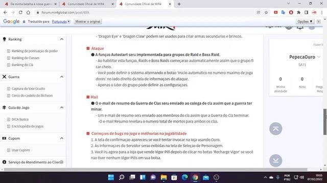 Patch Notes Mir4 - 07/02/2022 - As novidades não param!