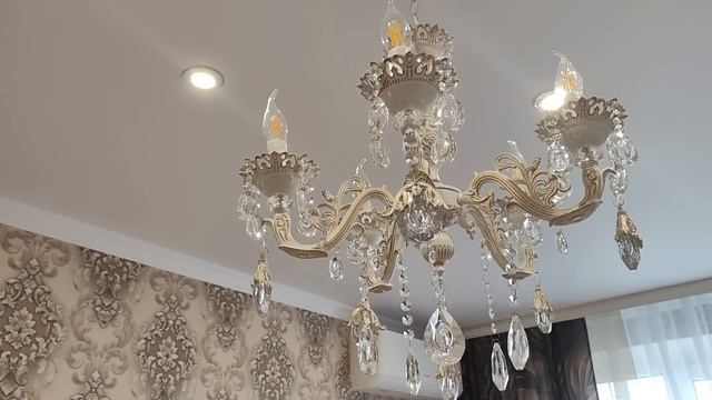 Покупки из Фикс прайс. Собрали мебель. Люстра.