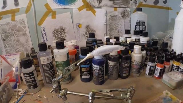 DIY Cardinal Tetra Lure Painting