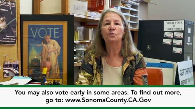Sonoma County Voter Registration Info - from the League of Women Voters
