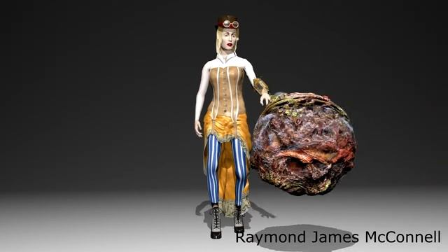 Steampunk Jane created with Blender and MakeHuman