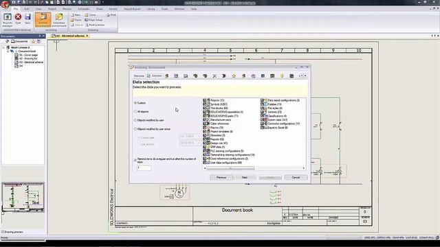 SOLIDWORKS Electrical Quick Tip - Setting Automatic Reminder for Archiving Enviroments