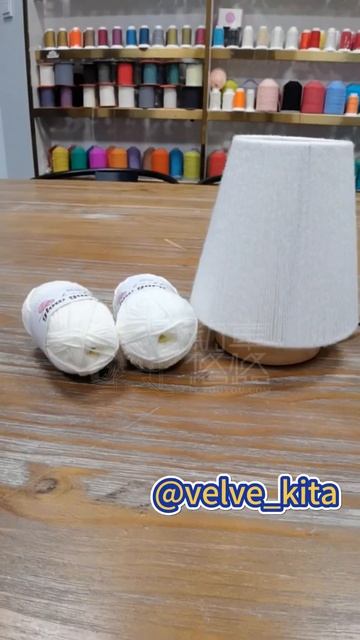 non-extinguishing lampshade with Metallic Milk Cotton Luminous Yarn