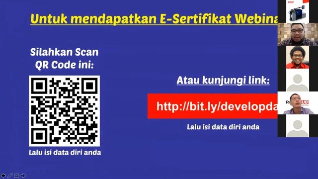 WEBINAR DEVELOP "Disetiap Kesulitan Pasti Ada Peluang"