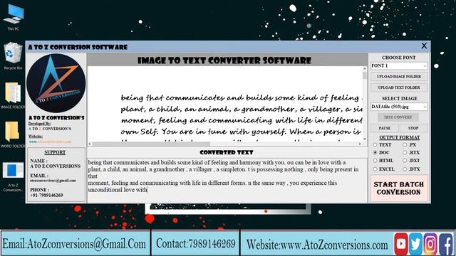 How To Use Imgae To Word Conversion Software |   Image To Word Converter Software | A to ZConversio