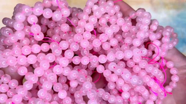 Нить Розовый кварц 6 мм