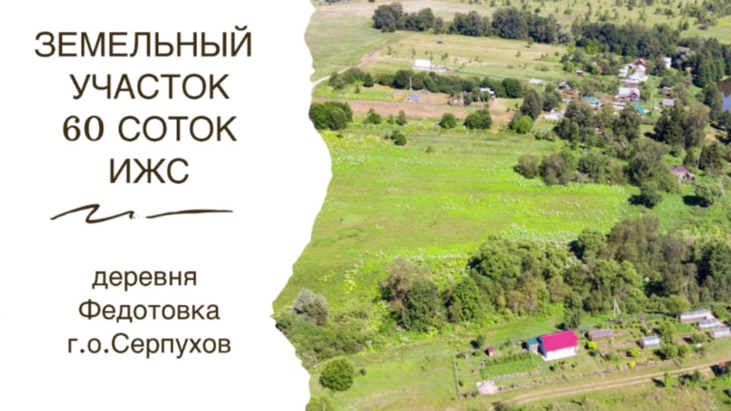 Земельный участок в д.Федотовка г.о.Серпухов - 60 соток (ЛПХ)