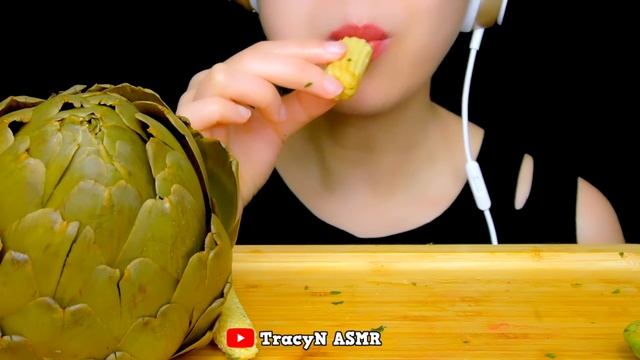 HEALTHY EATING ASMR: ROASTED VEGGIES PLATTER (ARTICHOKES, BABY CORN, BRUSSELS SPROUTS) | TracyN ASM