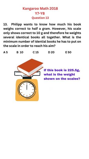 kangaroo math Year 7-8 2018/13