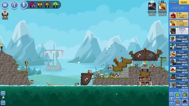 Angry Birds Friends Vikings Tournament Level 1 Week 211 Highscore Walkthrough June 02 2016