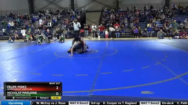 TB MS 164-178 Nicholas Maglione Grizzly Wrestling Club Vs Felipe Perez Gilmer Bobcat Wrestling