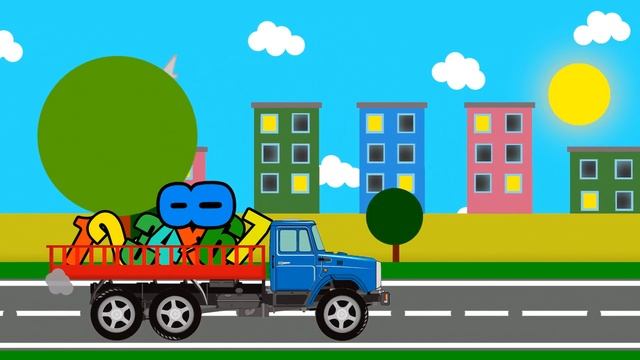 Учим ЦИФРЫ до 10 вместе с ГРУЗОВИЧКОМ - обучающее видео