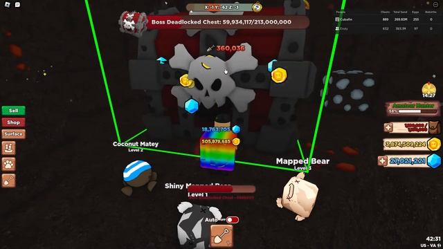 Defeating New Giant Pirate Island Boss Chest in Treasure Hunt Islands ROBLOX! (Featuring EndyBendy)