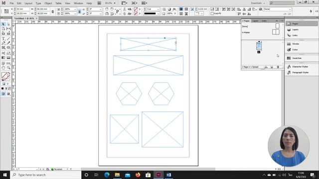 การใช้งาน Frame สร้าง Layout อย่างง่ายด้วย InDesign
