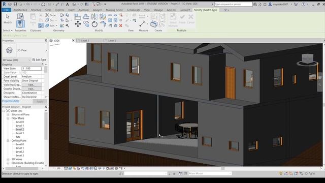 How to Match Properties of Different Objects in Revit  Copy Match in Revit  Revit Tutorial