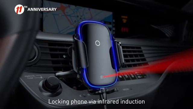 Best Automatic Clamping Wireless Car Charger Baseust 15W Car Charger | For iPhone Samsung Huawei