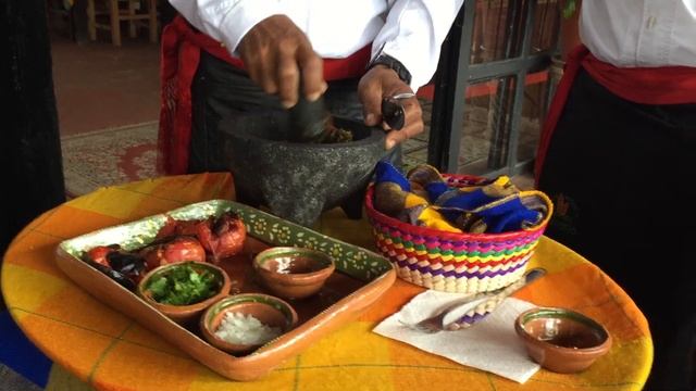 Traditional Chismole Salsa at Vallarta Botanical Gardens