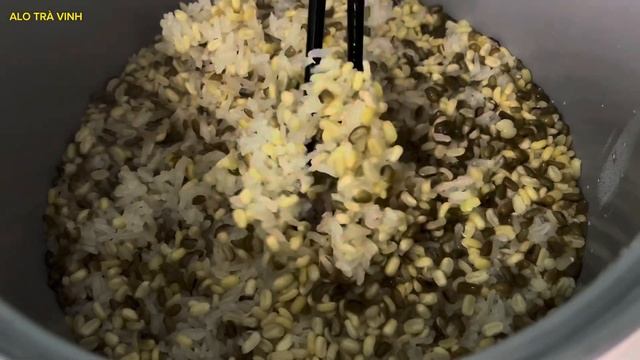 Biết MẸO này nấu XÔI BẰNG NỒI CƠM ĐIỆN Cực Ngon rất đơn giản - Sticky mung beans