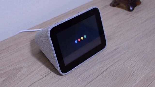 Bocina Lenovo con Asistente de Google. Lenovo Smart Clock.