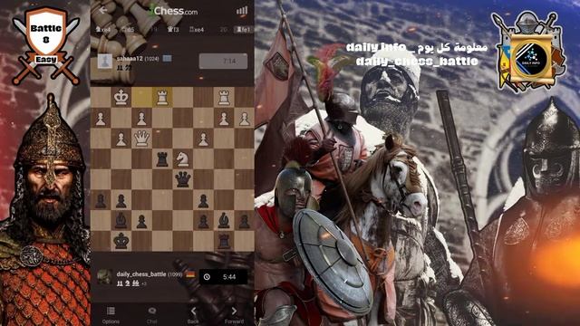 great beginning on Chess.com _ online game play _ Rapid 10 minutes (rated challenge) _ battle 8