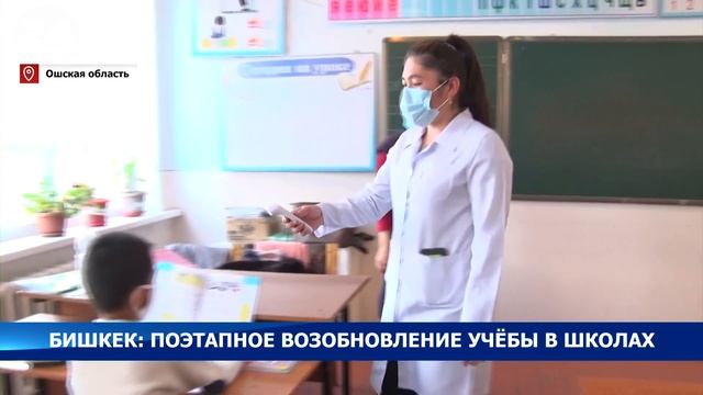Бишкек: поэтапное возобновление учёбы в школах