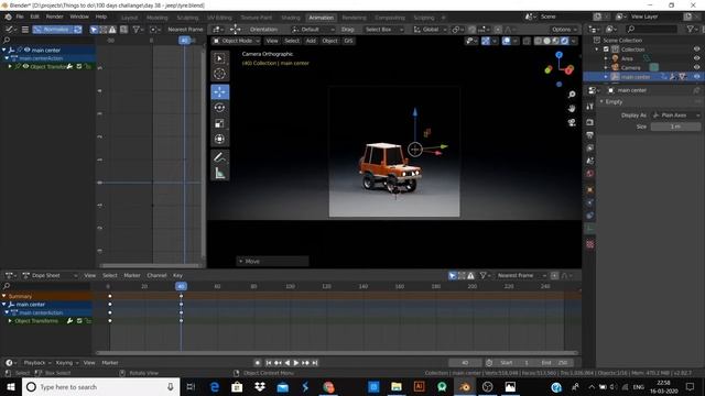 Jeep animation | Blender 2.82 New Tutorials | process and modelling video