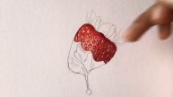 How To Draw A Chocolate Strawberry | Color Pencil Tutorial