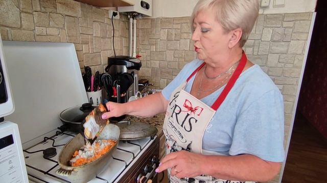 Сегодня у нас тушёный картофель с куринными желудками😊👍