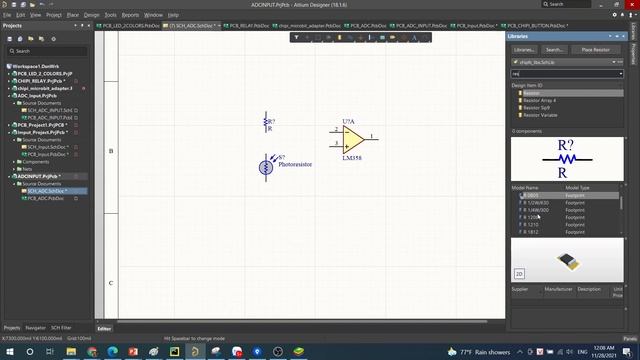 [Altium Designer] Mạch đọc ADC sử dụng OPAMP - Sơ đồ nguyên lý (Schematic)