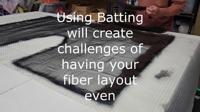 Felting with an Alpaca Batt