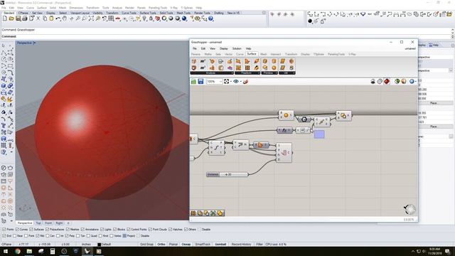 Grasshopper for Rhino 3D Contour projection wire frame structure grasshopper Rhino 3D tutorial