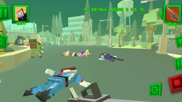 Zic zombies in city. Режим защити